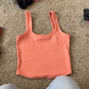Peach colored crop
